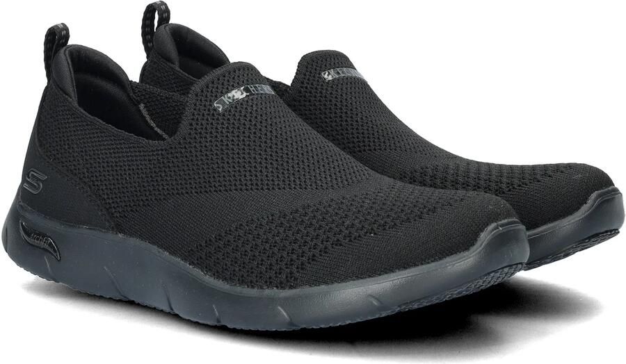 Skechers Arch Fit Refine Sneakers Don'T Go Dames Instappers Zwart - Foto 17