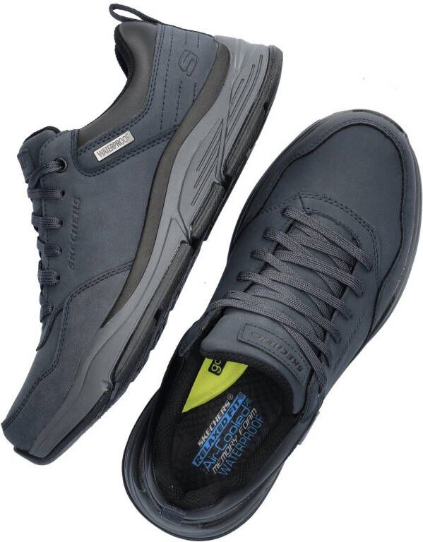 Skechers Waterdichte Relaxed Fit Benago Heren Sneaker Blauw Heren - Foto 8