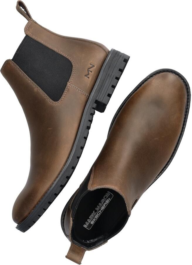 Skechers Bowery Mark Nason heren chelseaboot Bruin - Foto 4