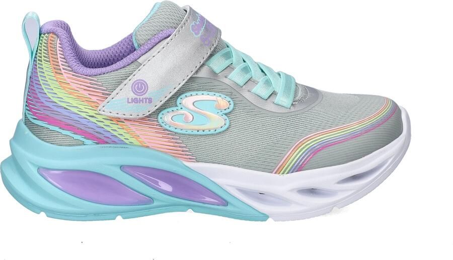 Skechers Cosmic Glow Rainbow Beam Sneakers Meisjes Blauw - Foto 2