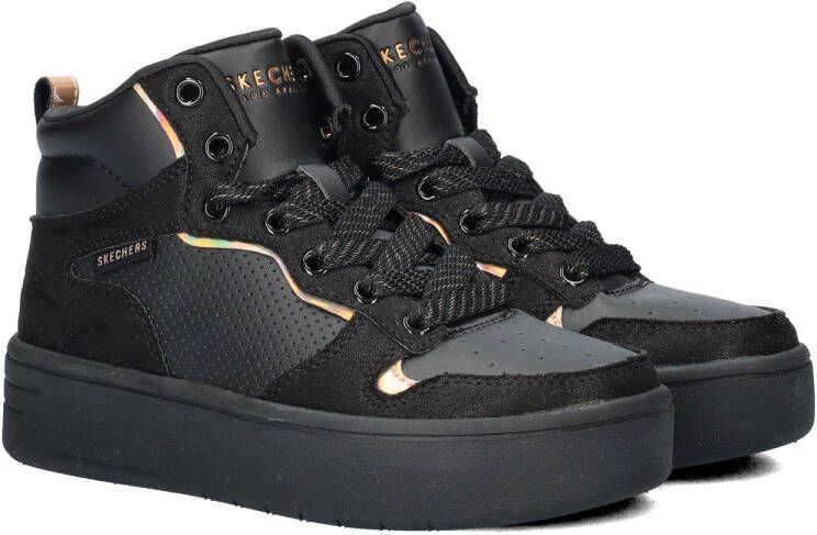 Skechers Court High sneakers zwart Meisjes Imitatieleer 34 - Foto 6