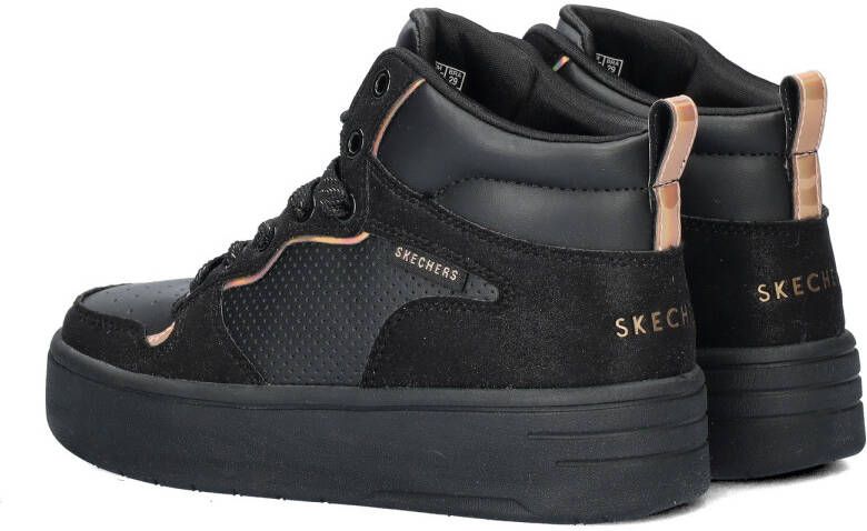 Skechers Court High sneakers zwart Meisjes Imitatieleer 34 - Foto 5