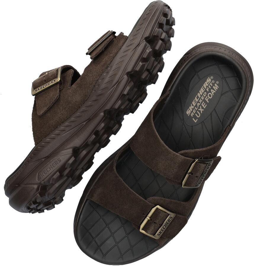 Skechers Delano heren slipper Bruin - Foto 2