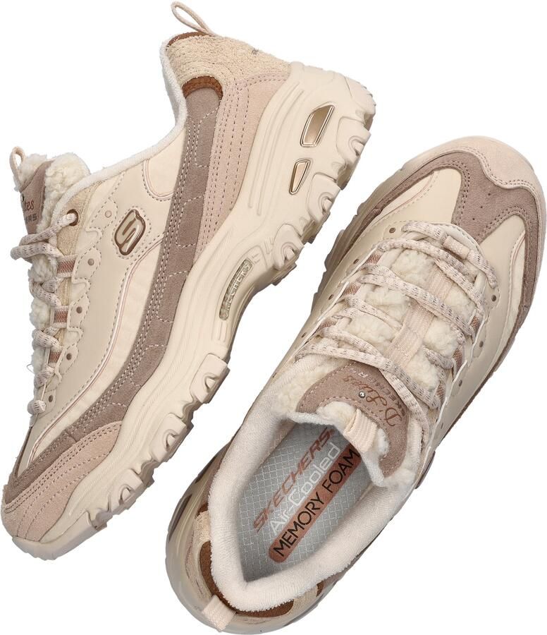 Skechers D'Lites Cold Days Dames Sneakers Zand Cr�me - Foto 2