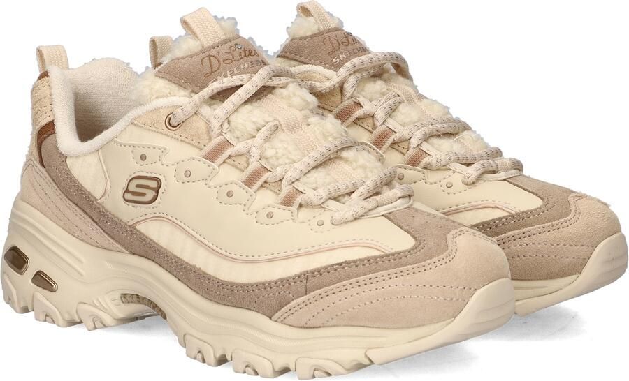 Skechers D'Lites Cold Days Dames Sneakers Zand Cr�me - Foto 4