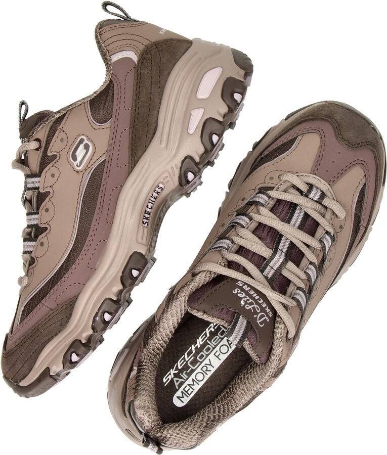 Skechers D'LITES-MODERN CLASSIC Dames Sneakers Bruin - Foto 9