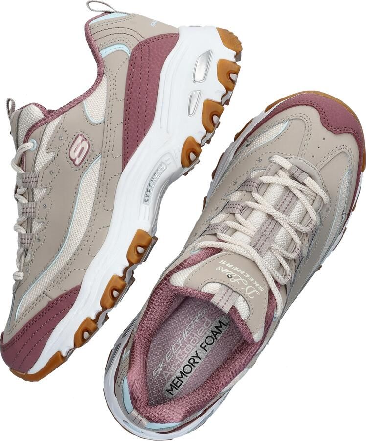 Skechers D'Lites Popular Vote dames sneaker Taupe - Foto 3