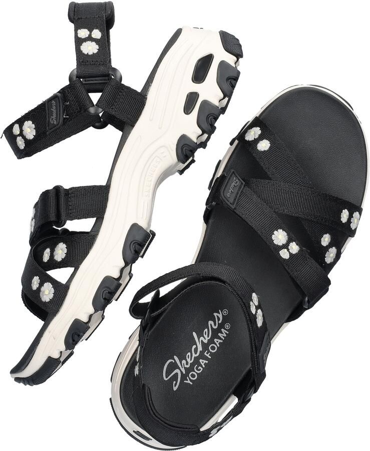 Skechers D'lites dames sandaal Zwart - Foto 3
