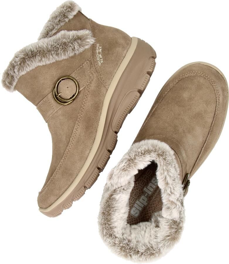 Skechers EASY GOING GENTLE WINTER Dames Instappers Beige - Foto 10