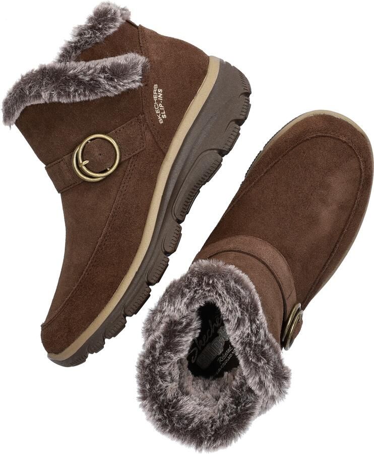 Skechers EASY GOING GENTLE WINTER Dames Instappers Chocolate - Foto 7