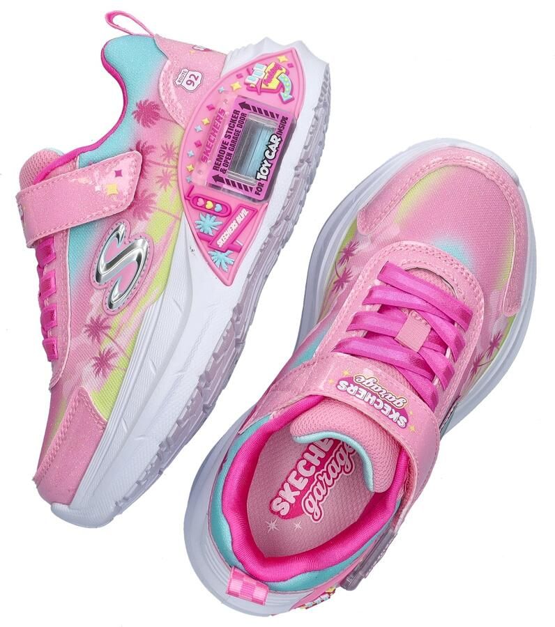 Skechers GARAGE GLAM RACER Meisjes Sneakers Roze - Foto 3