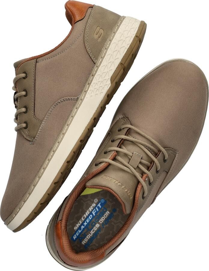 Skechers Garlan heren veterschoen Sneakers Kaki - Foto 3