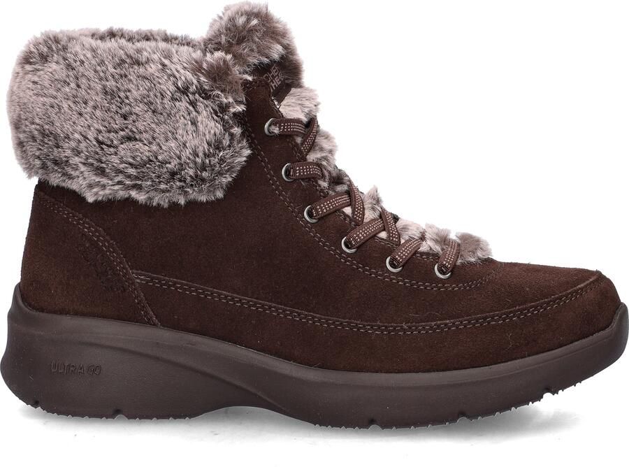 Skechers Glacial Ultimate Slip-Ins dames veterboot Bruin