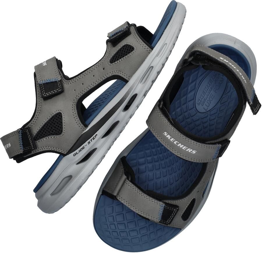 Skechers Sandalen Relaxed Fit: Orvan Gamble 211371 CHAR Grijs - Foto 9