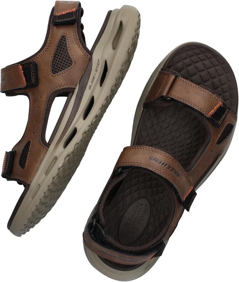 Skechers Sandalen Relaxed Fit: Orvan Gamble 211371 BRN Bruin - Foto 12