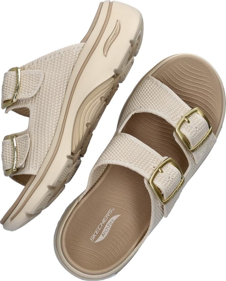 Skechers GO WALK ARCH FIT 2.0 SANDAL-C Dames Sandalen Naturel - Foto 18