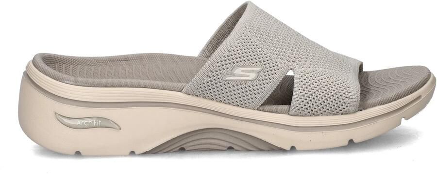 Skechers Go Walk Arch Fit dames slipper Taupe - Foto 2