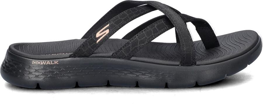 Skechers Slipper Go Walk Flex Sandal-Ssselena 141461 BBK Zwart