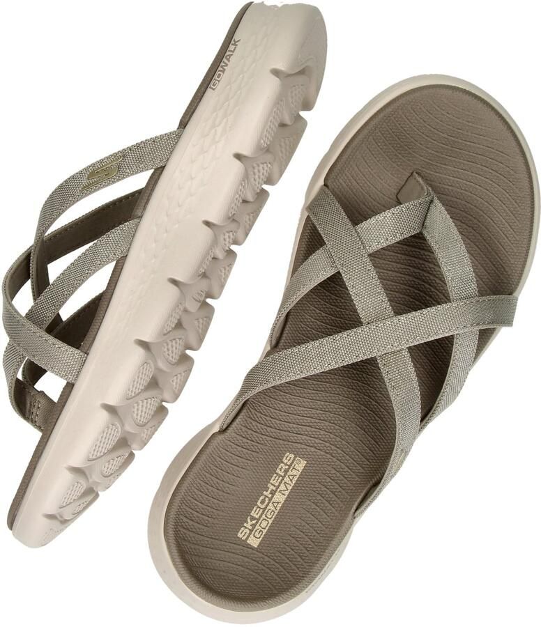 Skechers Slipper Go Walk Flex Sandal-Ssselena 141461 TPE Taupe - Foto 4