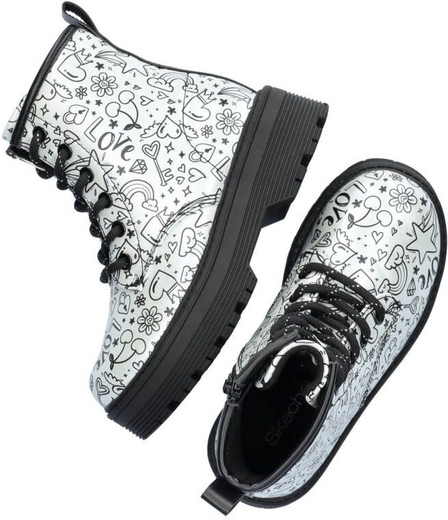 Skechers Gravlen Hi Doodle Down Meisjes Laarzen Zilver - Foto 7