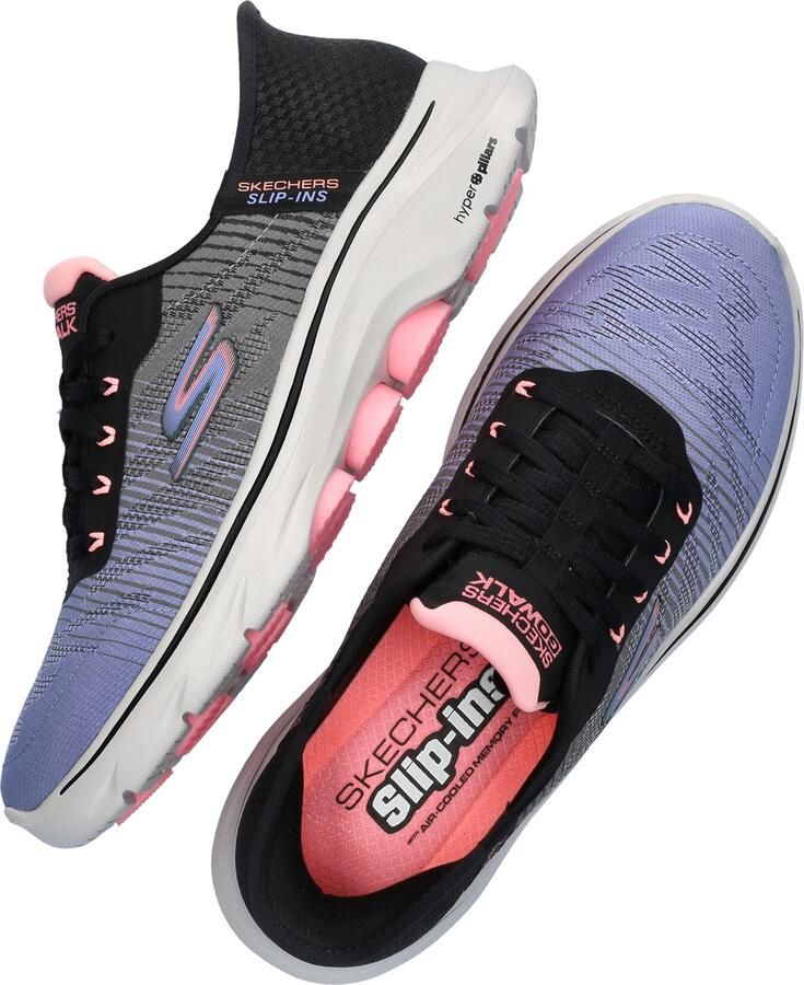 Skechers Hand Free Slip-Ins GoWalk 7 dames sneaker Zwart multi - Foto 2