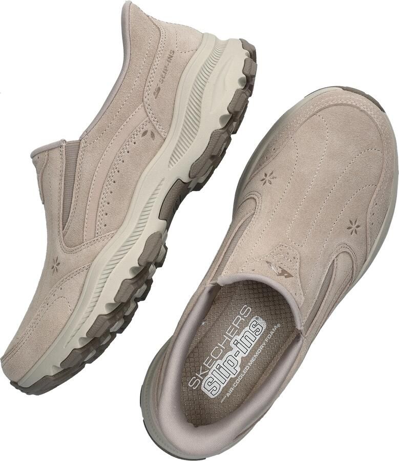 Skechers Hands Free Slip-In Alto dames sneaker Taupe - Foto 3