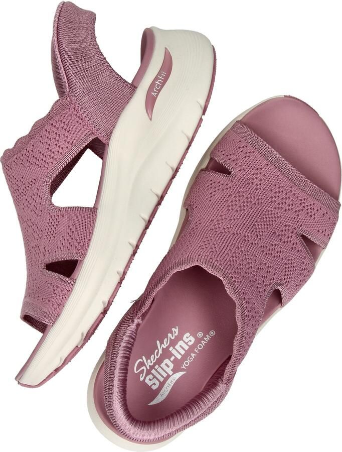 Skechers Hands Free Slip-In Arch Fit 2.0 dames sandaal Roze - Foto 3
