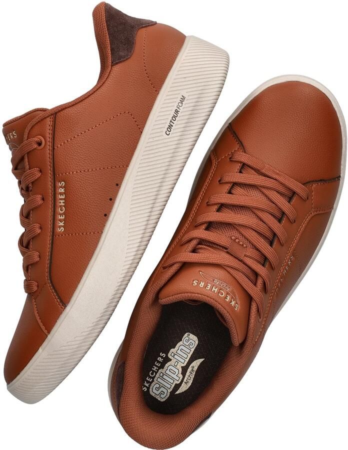 Skechers Hands Free Slip-In Arch Fit heren sneaker Cognac - Foto 4