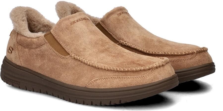 Skechers Slip-Ins Murette Scofield Heren Pantoffel 205606 TAN Lichtbruin - Foto 13
