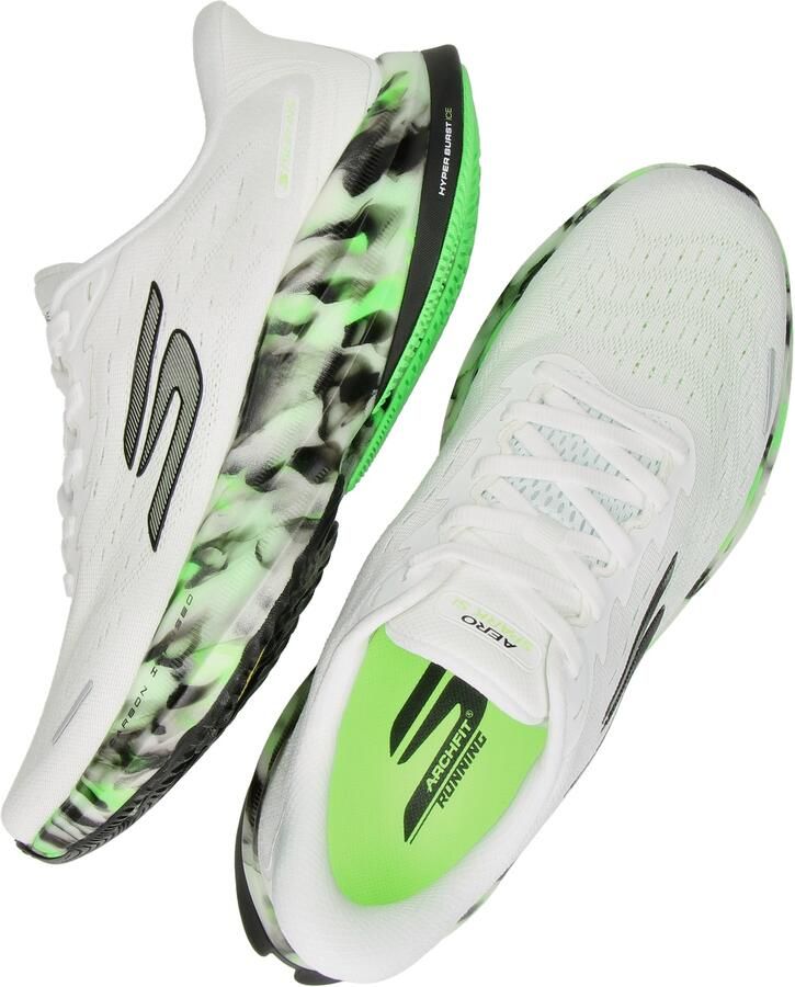 Skechers SKX AERO SPARK SI GLOW IN Heren Sportschoenen Wit - Foto 3