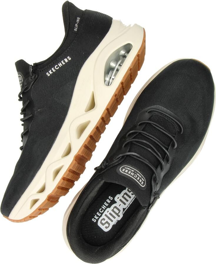 Skechers Hands Free Slip-In Uno Glide-step heren sneaker Zwart - Foto 2