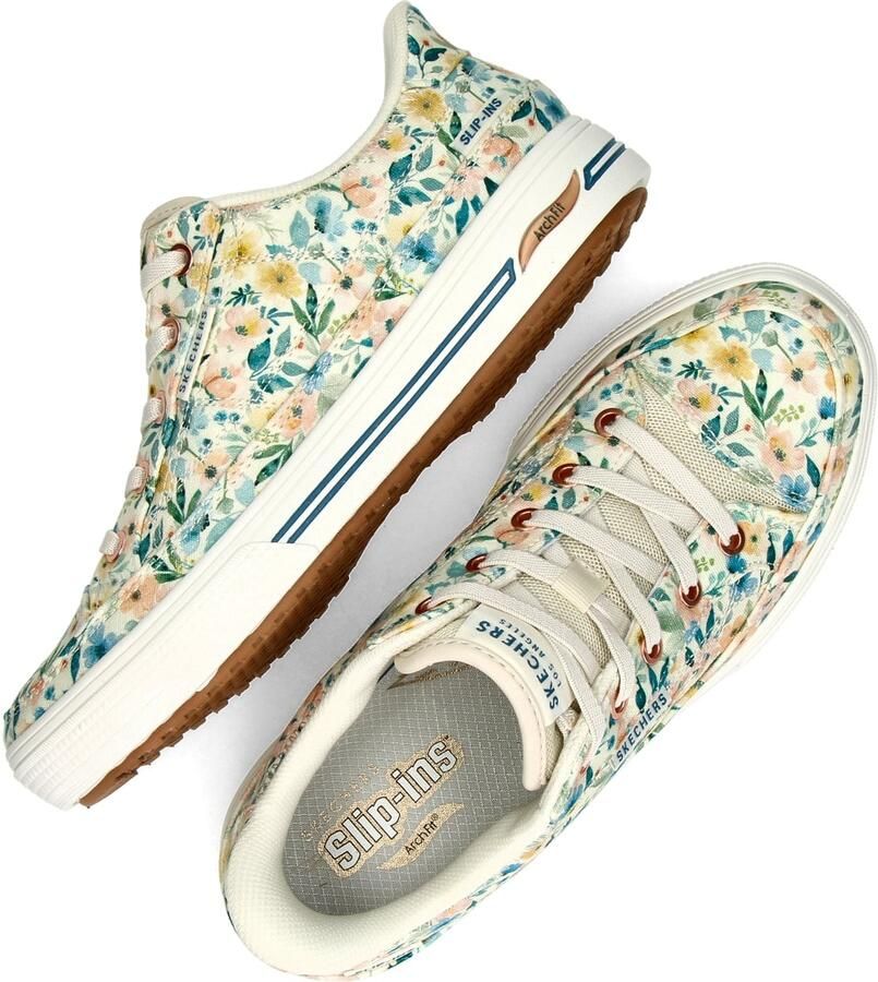 Skechers Hands Free Slip-Ins Arch Fit Arcade dames sneaker Beige multi - Foto 3