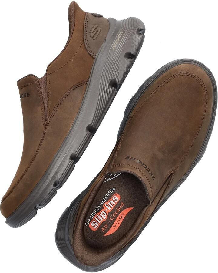 Skechers Hands Free Slip-Ins Arch Fit Garza heren instapschoen Bruin - Foto 3