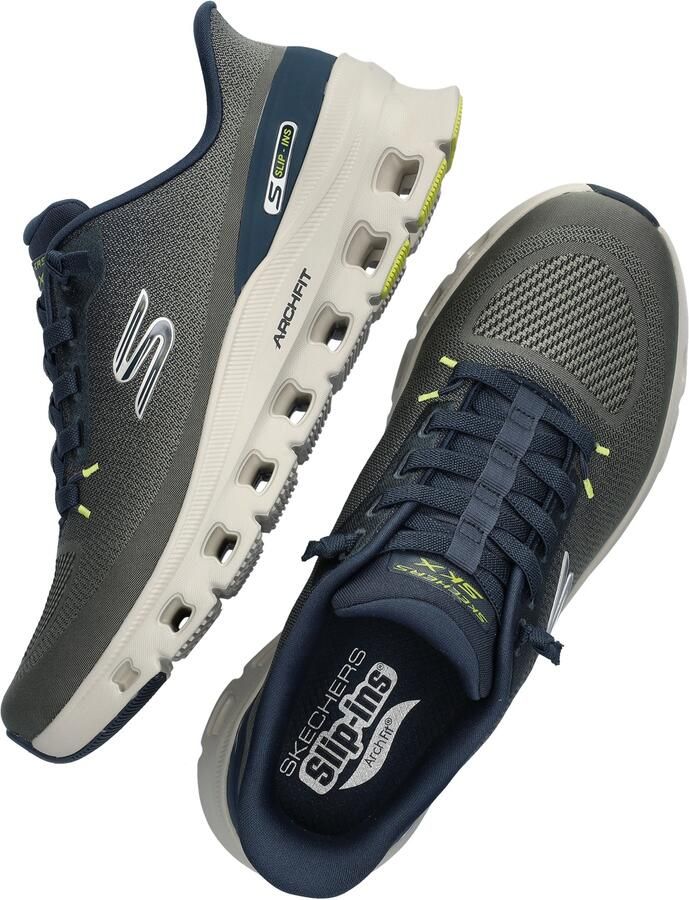 Skechers Hands Free Slip-Ins Arch Fit Glide-Step heren sneaker Kaki - Foto 2