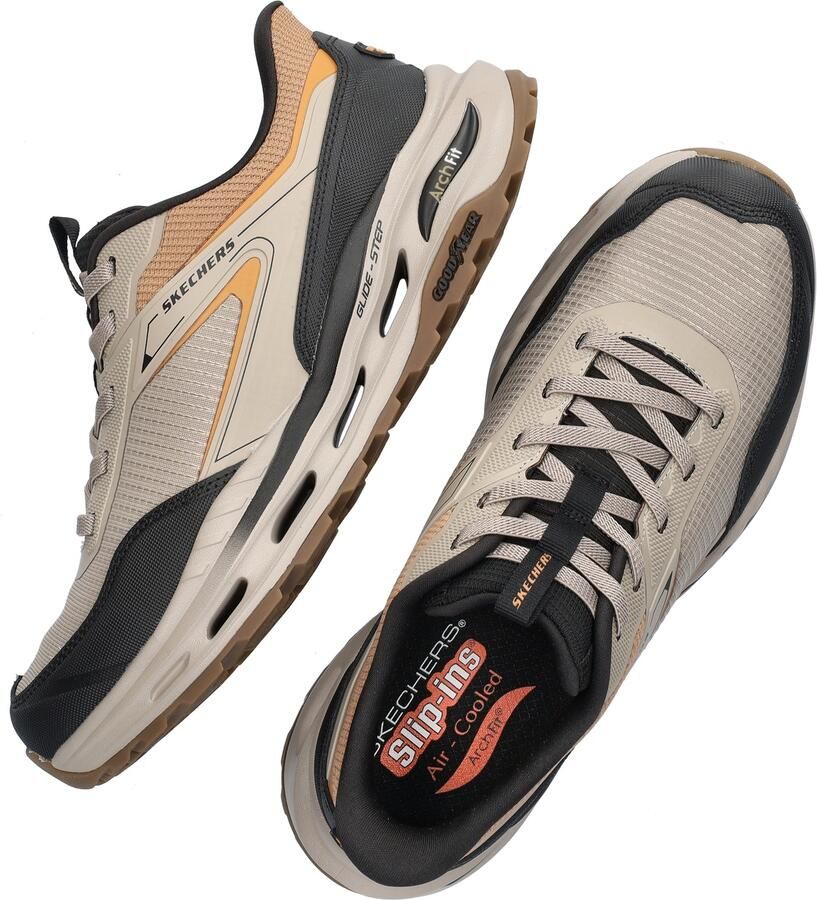 Skechers Hands Free Slip-Ins Arch Fit Glide-Step Orvan Talon heren sneaker Taupe - Foto 2
