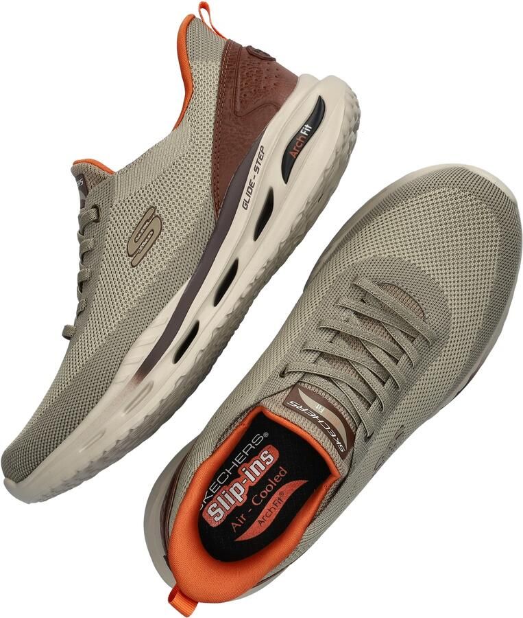 Skechers Slip-Ins Arch fit Orvan Kincade Instappers Heren Taupe - Foto 13