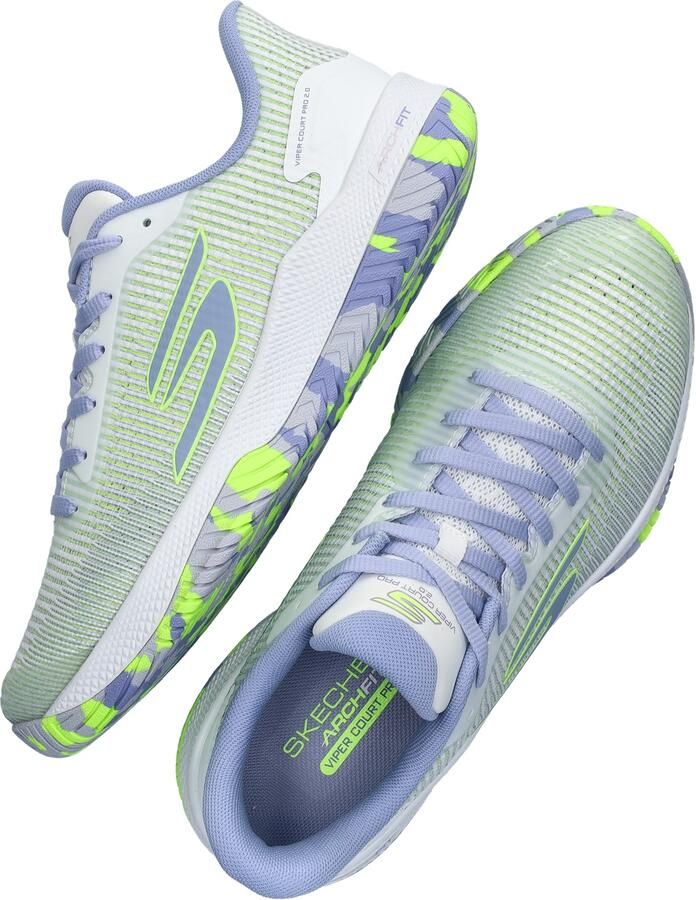 Skechers Hands Free Slip-Ins Arch Fit Viper Court Pro 2.0 dames sneaker Wit multi - Foto 3