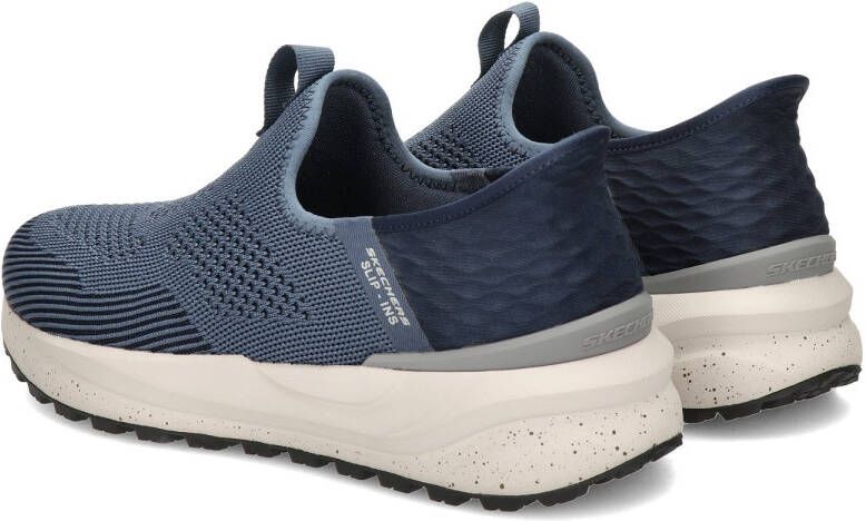 Skechers Blauwe Slip-On Sneaker met Gespikkelde Zool Blue Heren - Foto 8