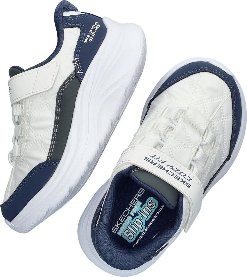 Skechers Hands Free Slip-ins: Comfy Sprints jongens sneaker Wit blauw - Foto 2