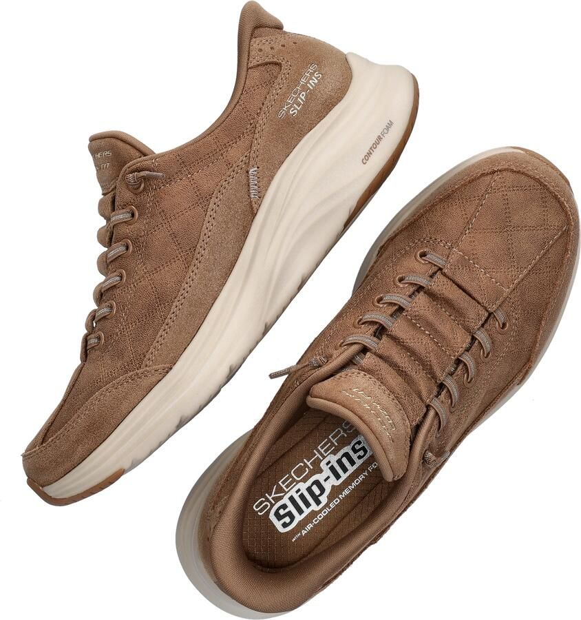 Skechers CONTOUR FOAM-Naturel EASE Dames Instappers Naturel Chestnut - Foto 3