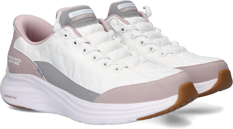 Skechers Slip-Ins: Cosy Fit Knotted Bungee Sneakers Laag Wit - Foto 15