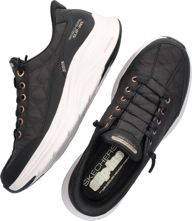 Skechers CONTOUR FOAM GOLDEN HOUR Dames Instappers Zwart - Foto 7