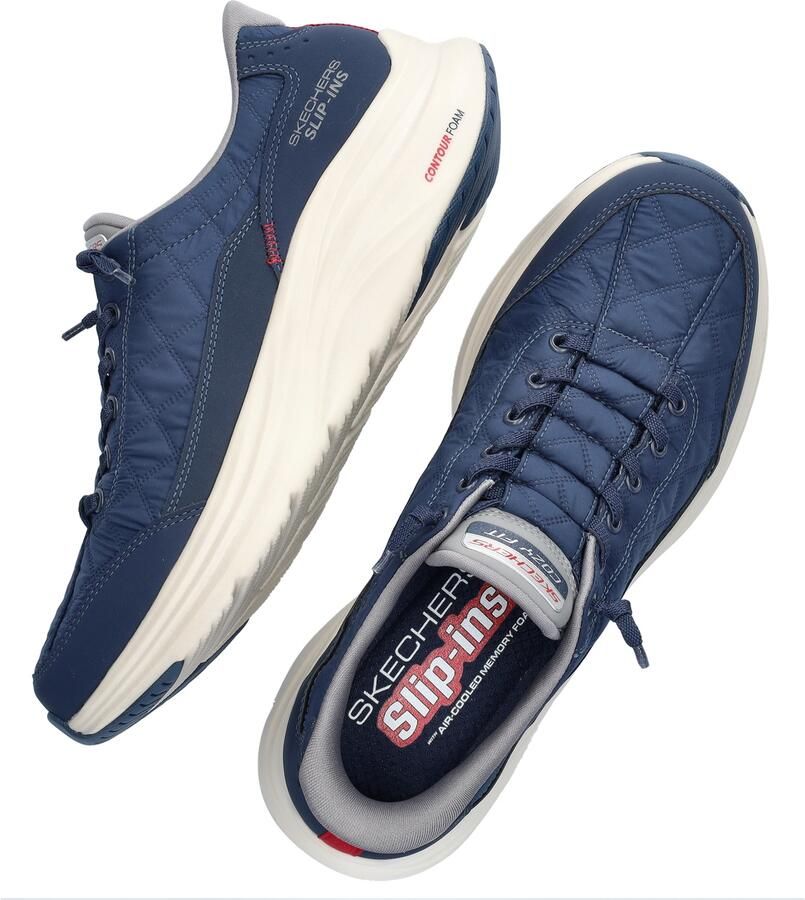 Skechers Hands Free Slip-Ins Contour sneakers blauw - Foto 4