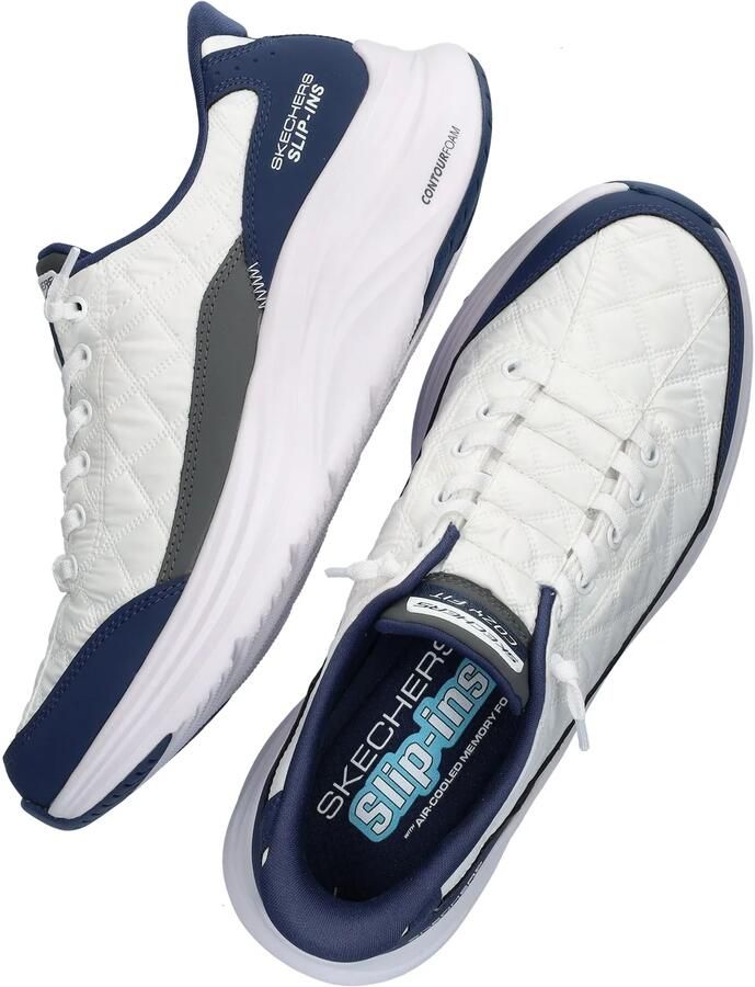 Skechers Cozy Fit heren sneakers wit blauw Extra comfort Memory Foam - Foto 15