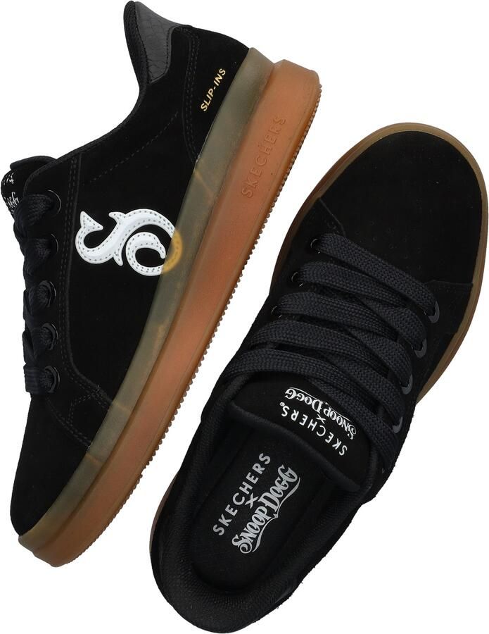 Skechers Hands Free Slip-Ins Courtside dame sneaker Zwart wit - Foto 2