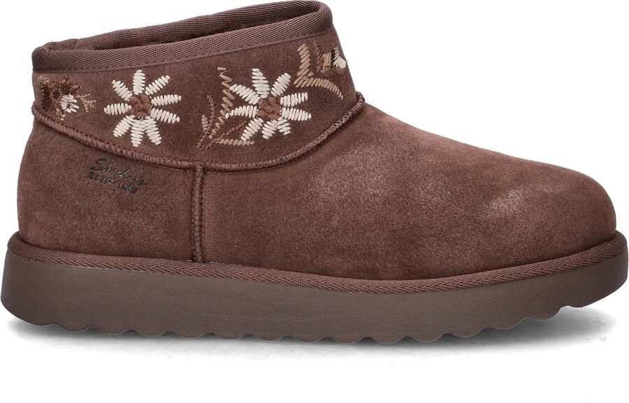 Skechers COZY CHATEAU COZY MINI BLOS Dames Instappers Donkerbruin - Foto 2