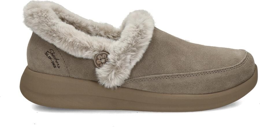 Skechers Hands Free Slip-ins Cozy Escape Frosty Bliss dames pantoffels Taupe - Foto 2