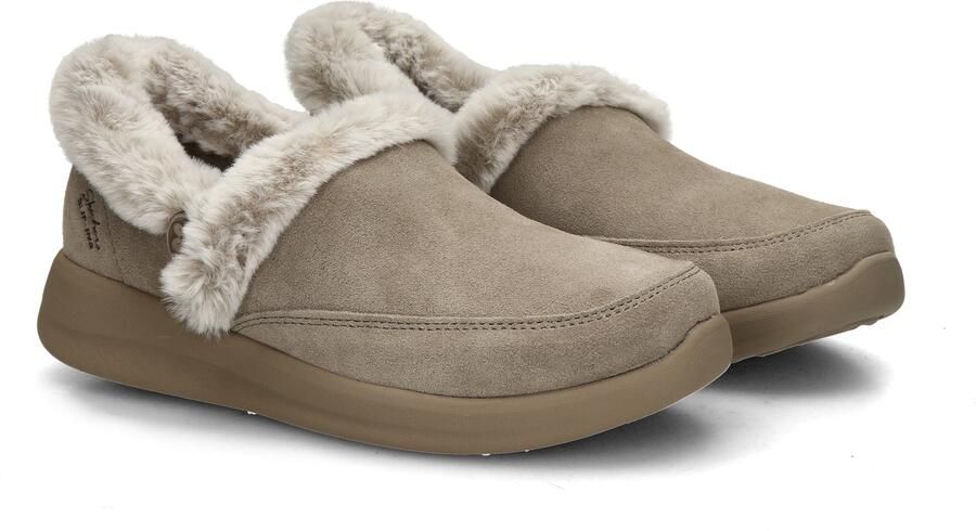 Skechers Hands Free Slip-ins Cozy Escape Frosty Bliss dames pantoffels Taupe - Foto 4