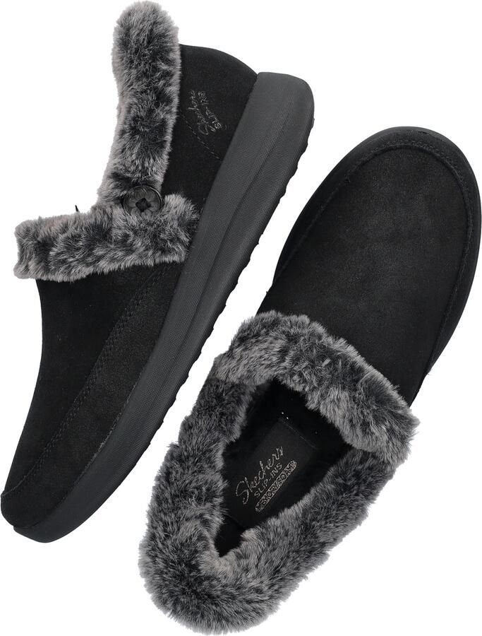 Skechers Hands Free Slip-ins Cozy Escape Frosty Bliss dames pantoffels Zwart - Foto 2