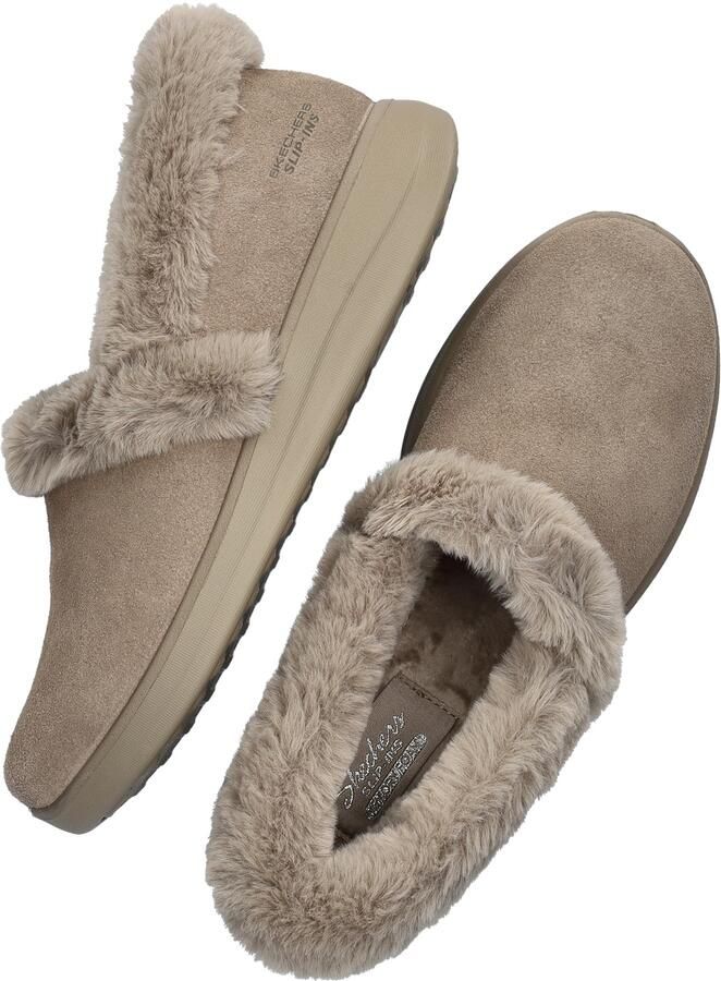 Skechers Hands Free Slip-Ins Cozy Escape dames pantoffels Taupe - Foto 2